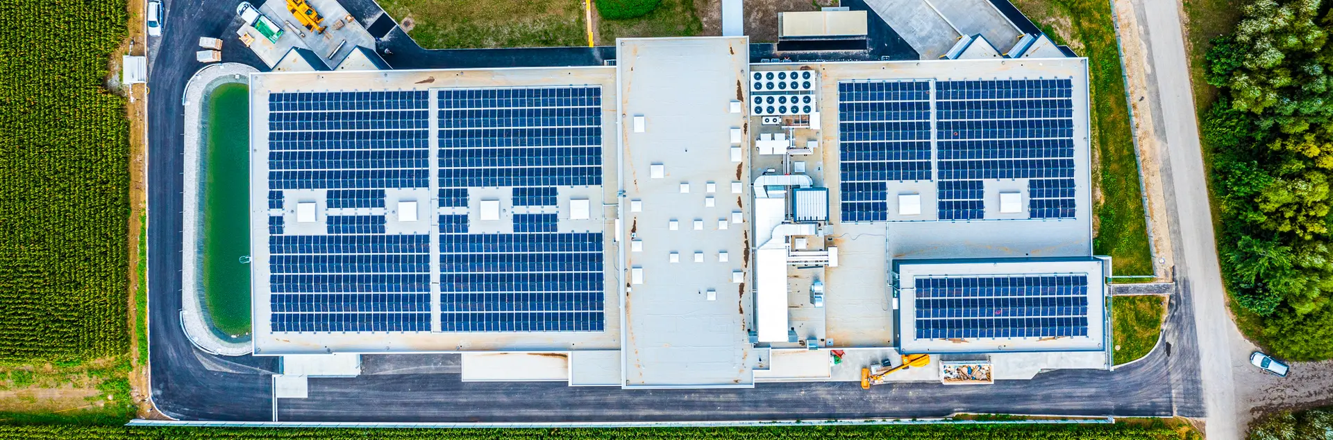 Neubau / Produktions-, Kühl- & Lagerhalle / Büros