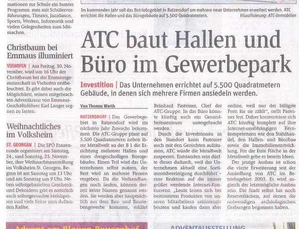 NÖN: Presseartikel vom 20.11.2018