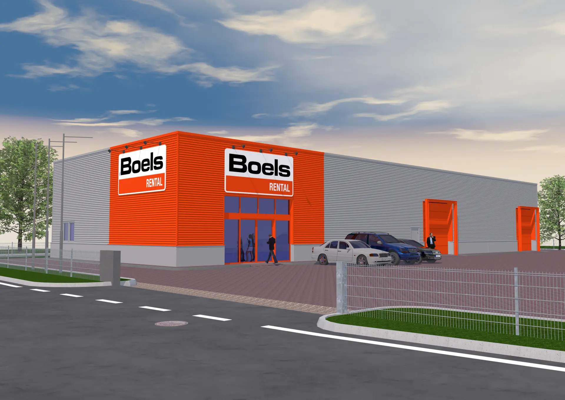 Visualisierung BOELS Maschinenverleih